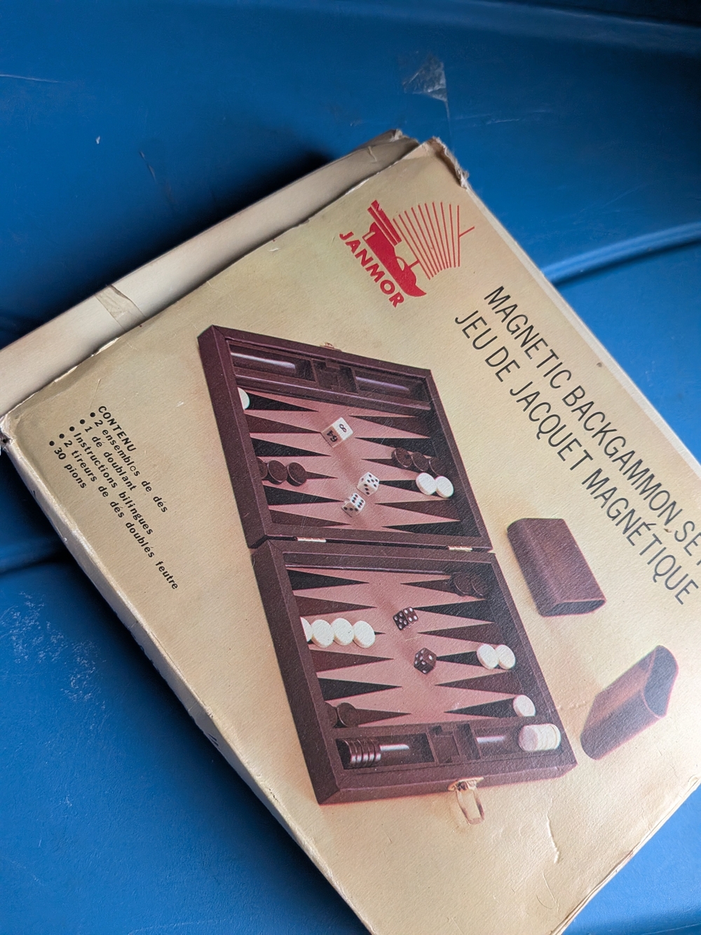 Vintage Magnetic Backgammon Set